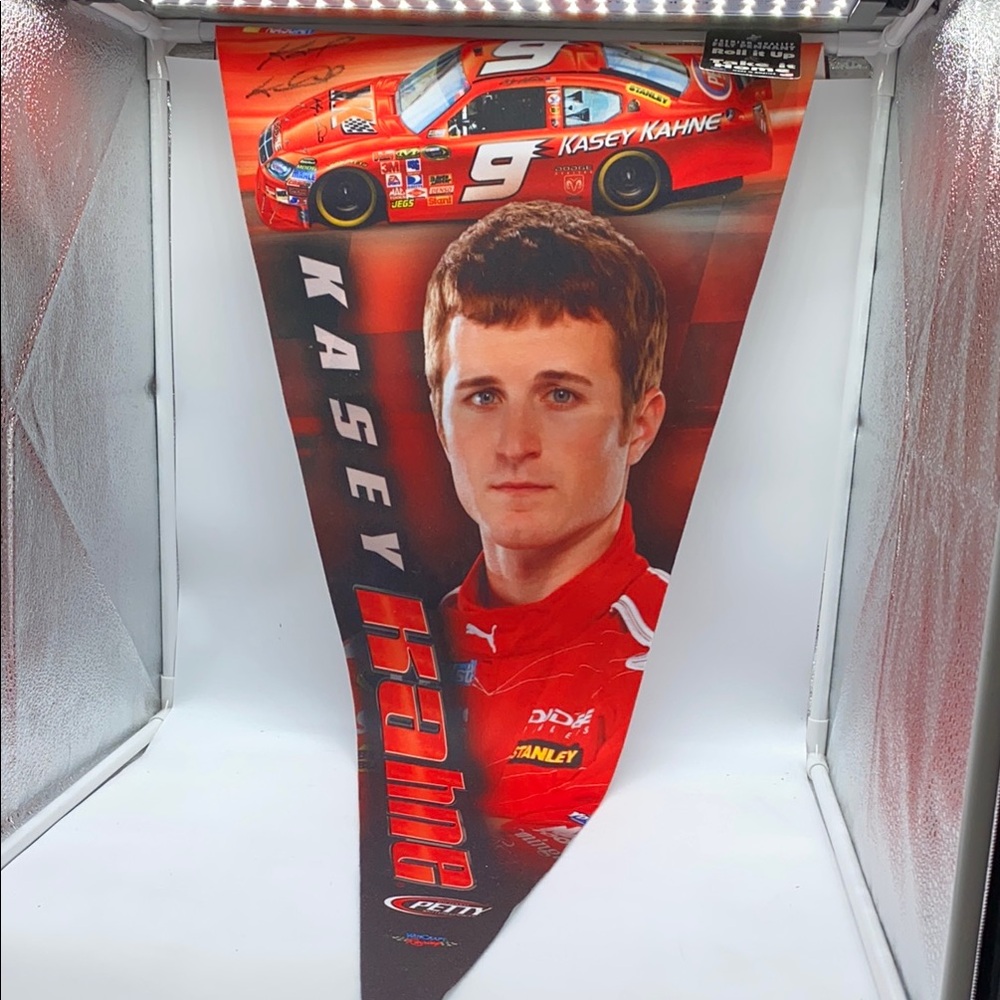 Nascar Racing Kasey Kahne #9 Felt Pennant Signed 17” x 40” USA Made